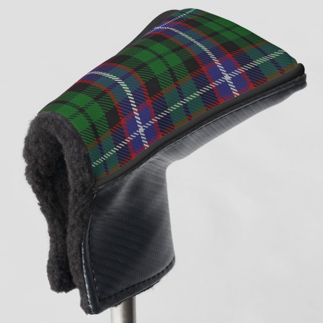 Scottish färbt Clan-RussellTartan kariert Golf Headcover (3/4 Vorderseite)