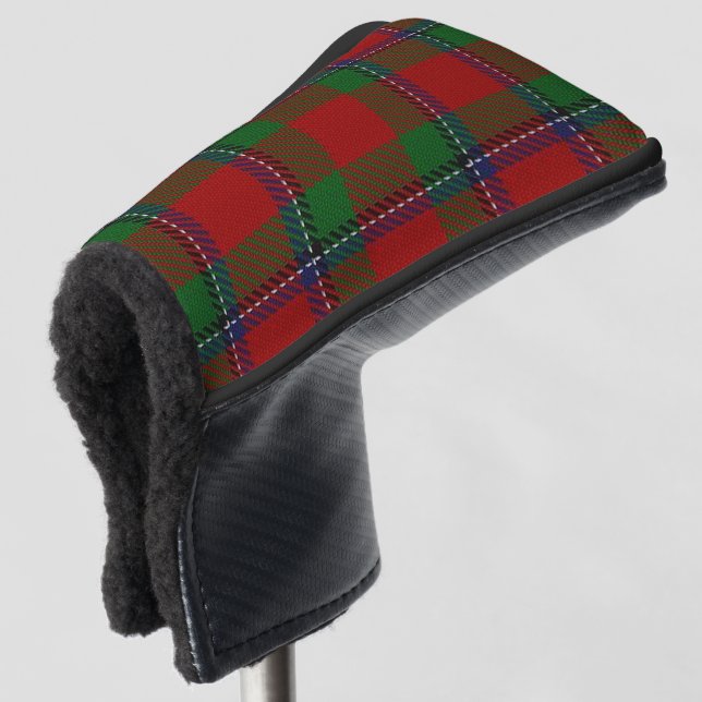 Scottish färbt Clan Sinclair Tartan kariert Golf Headcover (3/4 Vorderseite)