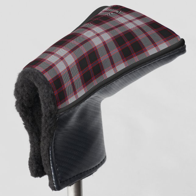 Scottish färbt ClanMacPhersonTartan kariert Golf Headcover (3/4 Vorderseite)