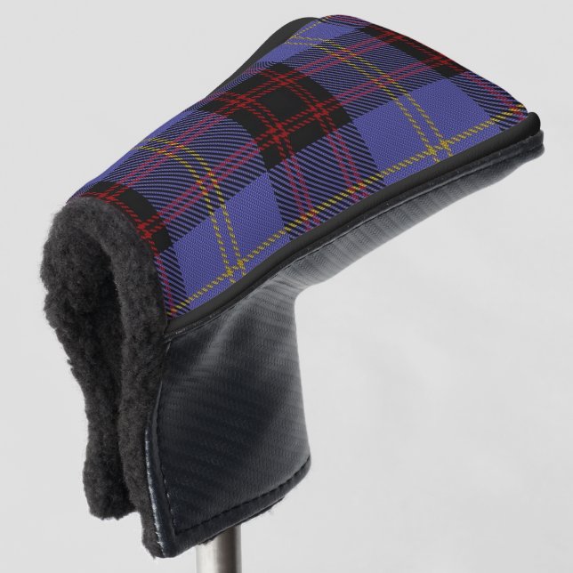 Scottish färbt ClanRutherfordTartan kariert Golf Headcover (3/4 Vorderseite)