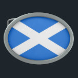 Scottish Flag bcn Ovale Gürtelschnalle<br><div class="desc">Scottish Flag Belt Buckle Design © Trinkets and Things 2017 - AHP Design. Alle Rechte vorbehalten. 030417</div>