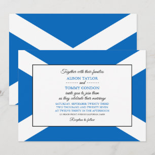 Scottish Flag, Flag of Scotland Wedding Einladung