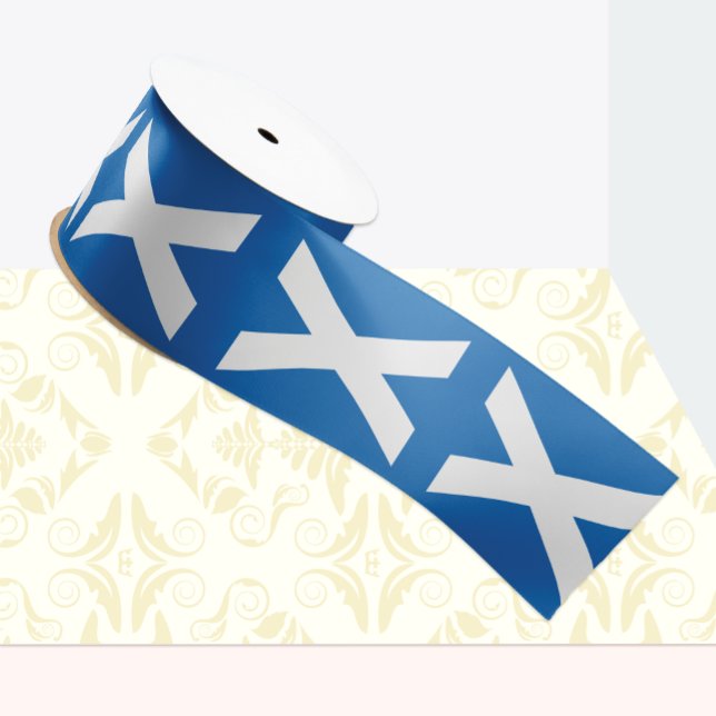 Scottish Flag Patriotic Ribbon, Schottland Satinband (Von Creator hochgeladen)