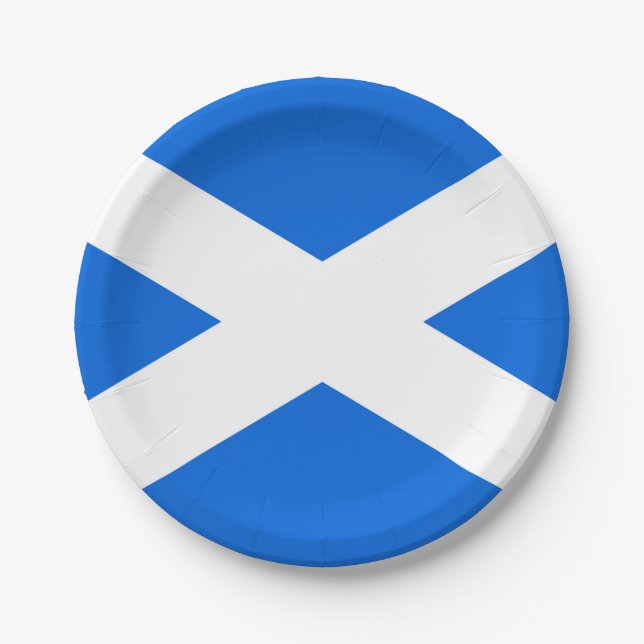 Scottish Flag ppt Pappteller (Vorderseite)