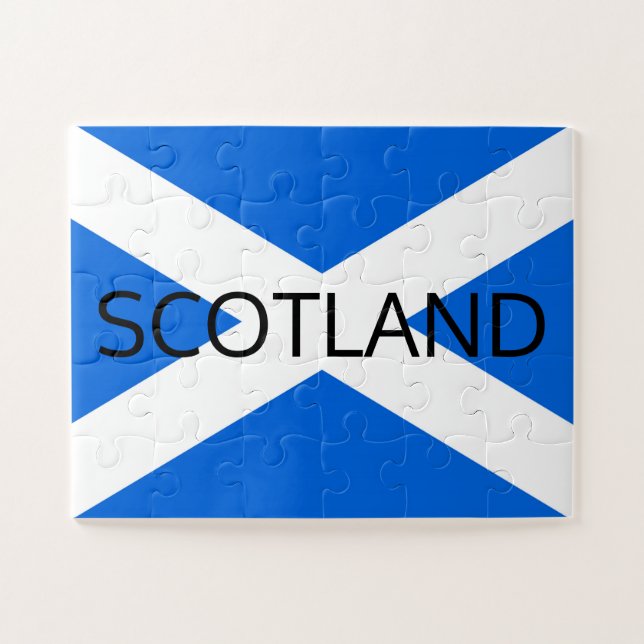 Scottish Flag Scotland 11x14 30pc jpcn Puzzle (Horizontal)