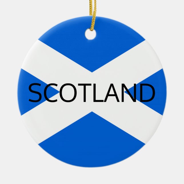 Scottish Flag Scotland orncn Keramik Ornament (Vorne)