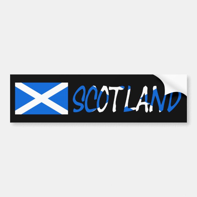 Scottish Flag Scotland Overlay bscent Autoaufkleber (Vorne)