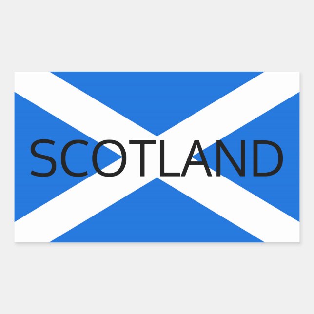 Scottish Flag Scotland STkt Rechteckiger Aufkleber (Vorderseite)