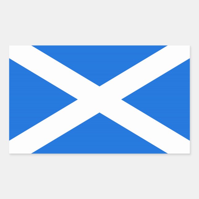 Scottish Flag Stkcc Rechteckiger Aufkleber (Vorderseite)