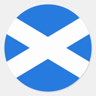 Scottish Flag Stkcnt Runder Aufkleber