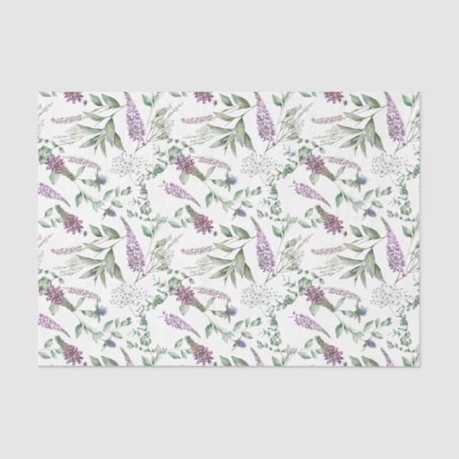 Scottish Floral and Tartan Series Design 20 Seidenpapier (Vorderseite)