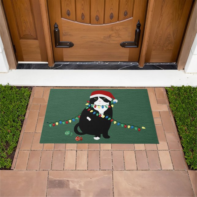 Scottish Fold Cat Holiday Doormat Fußmatte (Außenbereich)