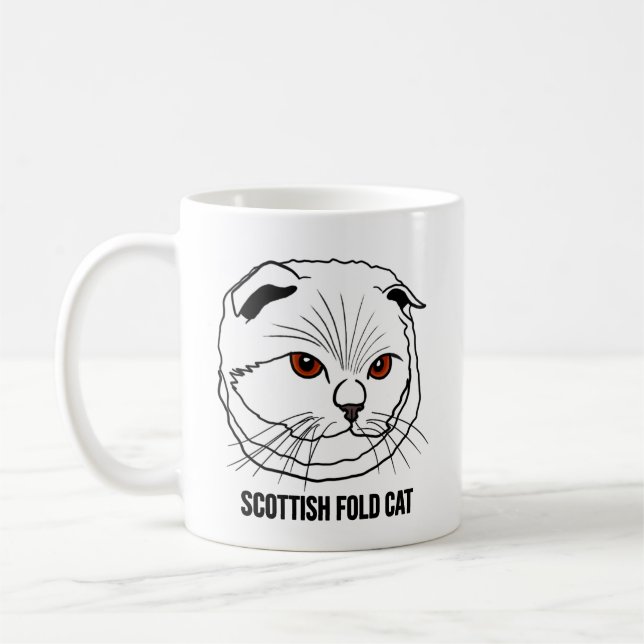 Scottish Fold Cat Mug Kaffeetasse (Links)