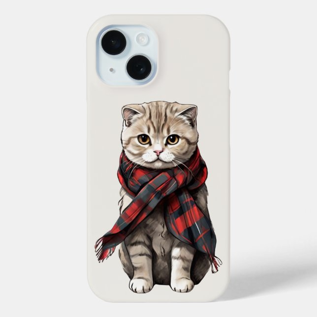 Scottish Fold Cat Phone Case (Rückseite)