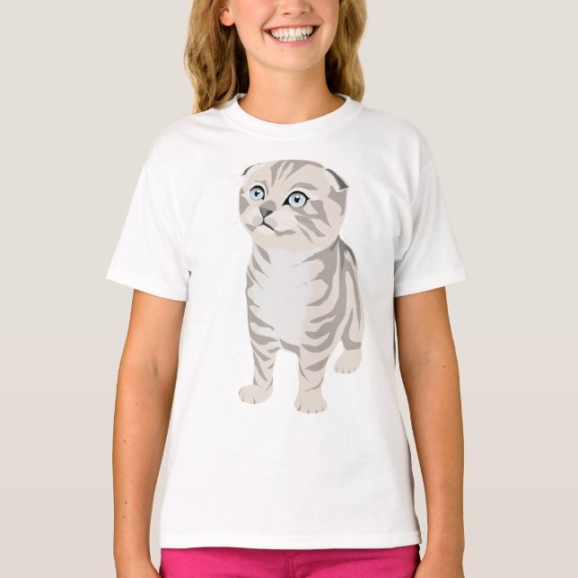 Scottish Fold Kitten children's t-shirt Unterhemd (Vorderseite)