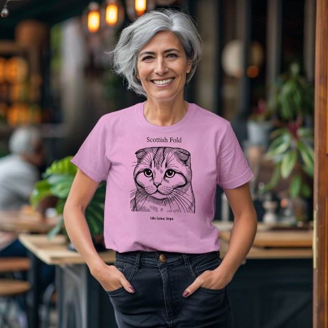 Scottish Fold Portrait T-Shirt (Von Creator hochgeladen)