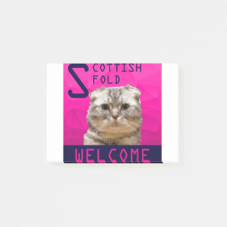 Scottish Fold Post-it Klebezettel