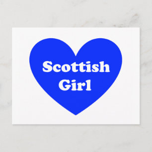 Scottish Girl Postkarte