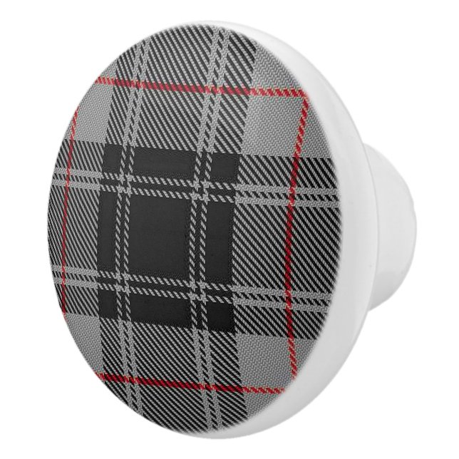 Scottish Grandeur Clan Moffat Tartan Kariert Keramikknauf (Rechts)