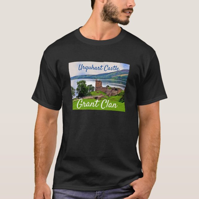 Scottish Grant Clan-Urquhart Castle T - Shirt (Vorderseite)