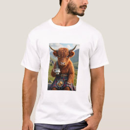 Scottish Hairy Coo Cow mit Tee-T - Shirt