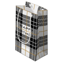 Scottish Happy Birthday Tartan Kariert Kleine Geschenktüte