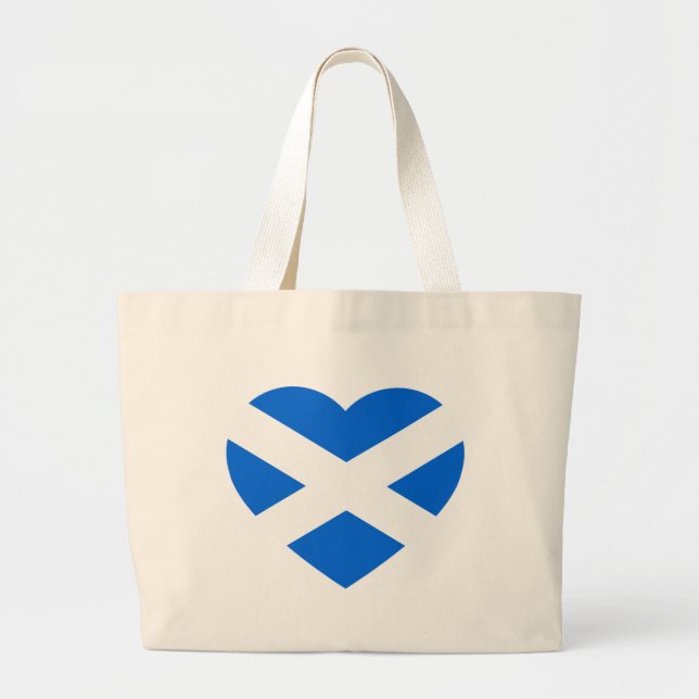 Scottish Heartflag jtcn Jumbo Stoffbeutel (Vorne)