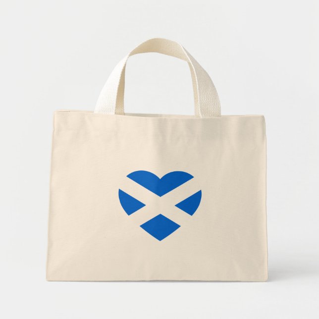 Scottish Heartflag ttcn Mini Stoffbeutel (Vorne)