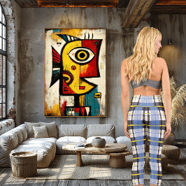Scottish Heritage Blue and Yellow Tartan Design Capri Leggings