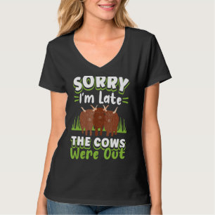 Scottish Highland Cattle Breeder Longhorn Sorr T-Shirt