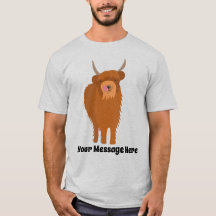 Scottish Highland Cattle Cow Graphic Personalisier