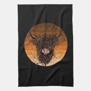 Scottish Highland Cattle Geschirrtuch