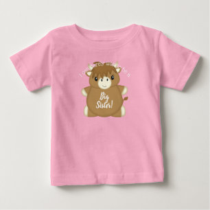 Scottish Highland Cow Baby Shower Pink Baby T-shirt