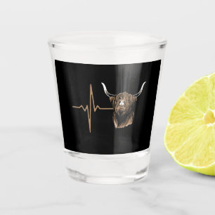 Scottish Highland Cow Schnapsglas