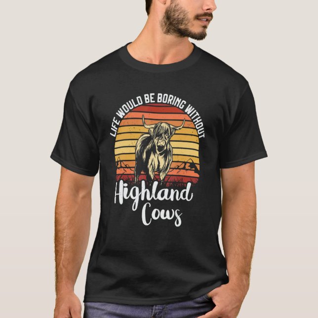 Scottish Highland Cow Scotland  Highlander Cattle  T-Shirt (Vorderseite)