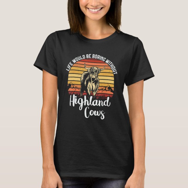 Scottish Highland Cow Scotland  Highlander Cattle  T-Shirt (Vorderseite)