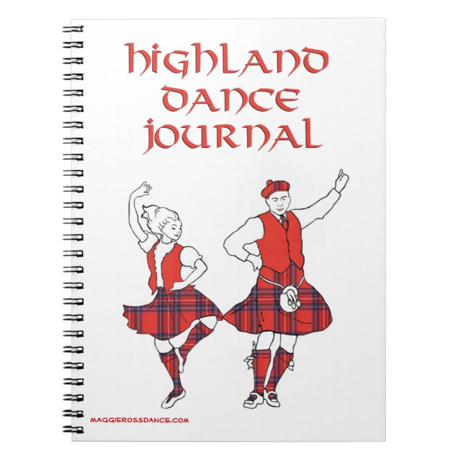 Scottish Highland Dance Journal Notizblock (Vorderseite)