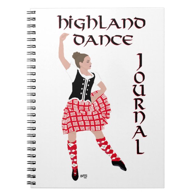 Scottish Highland Dance Journal Notizblock (Vorderseite)