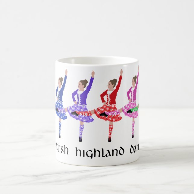 Scottish Highland Dance Line Kaffeetasse (Mittel)