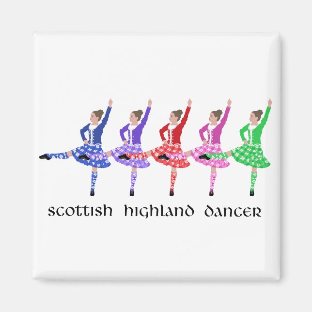 Scottish Highland Dance Line Magnet (Vorne)