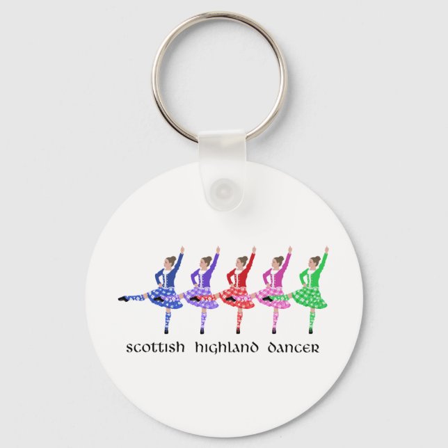 Scottish Highland Dance Line Schlüsselanhänger (Vorderseite)