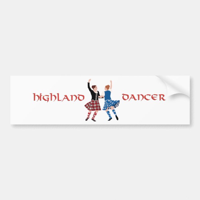 Scottish Highland Dance Reel Autoaufkleber (Vorne)