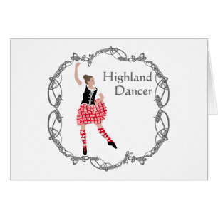 Scottish Highland Dancer Celtic Knüpfarbeit Red