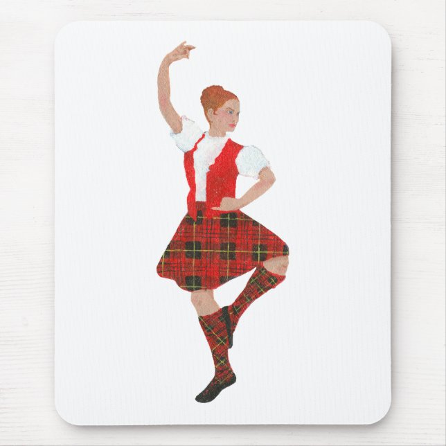 Scottish Highland Dancer Erskine Tartan Mousepad (Vorne)