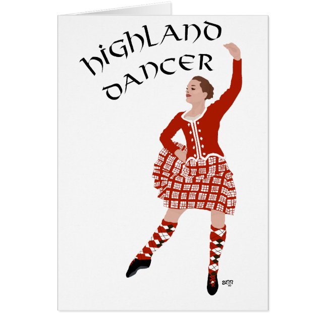 Scottish Highland Dancer in Red (Vorne)
