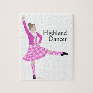 Scottish Highland Dancer Pink Puzzle
