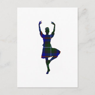 Scottish Highland Dancer Postkarte