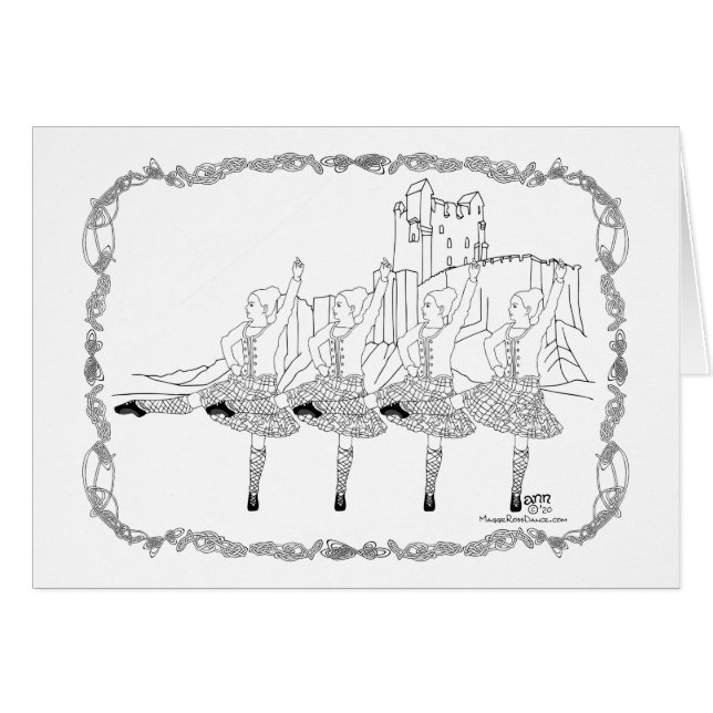 Scottish Highland Dancers (Vorderseite (Horizontal))