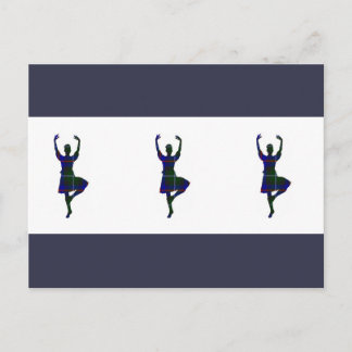 Scottish Highland Dancers Postkarte