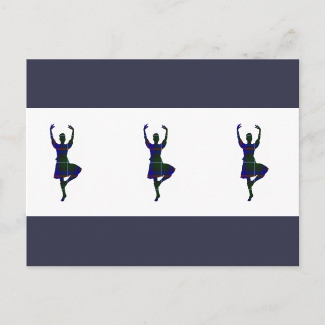 Scottish Highland Dancers Postkarte (Vorderseite)